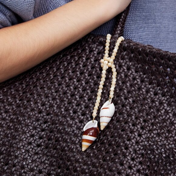 NWT Madewell Shell and Pearl Bag Charm - Picture 1 of 3